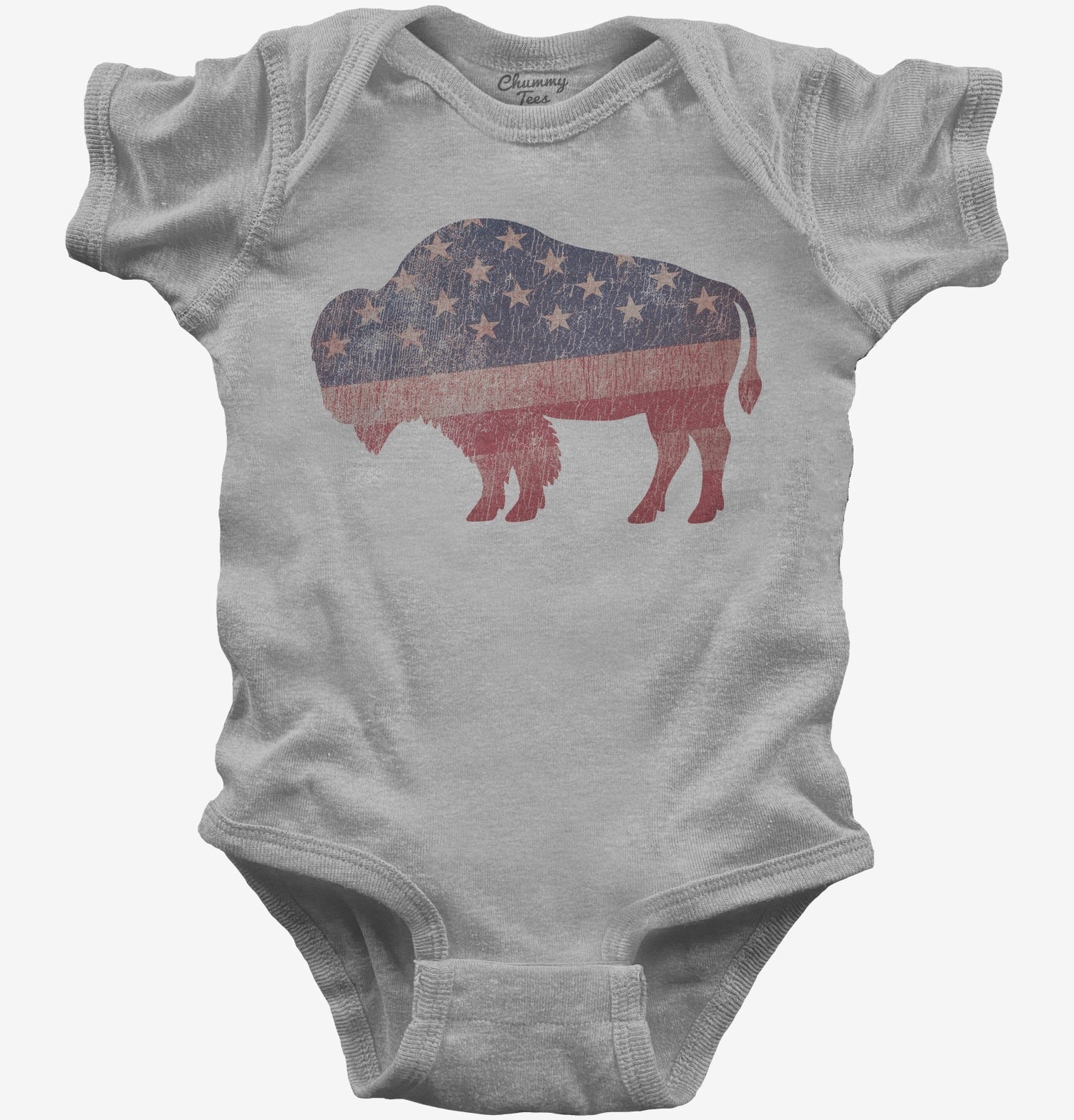American Flag Bison T-Shirt