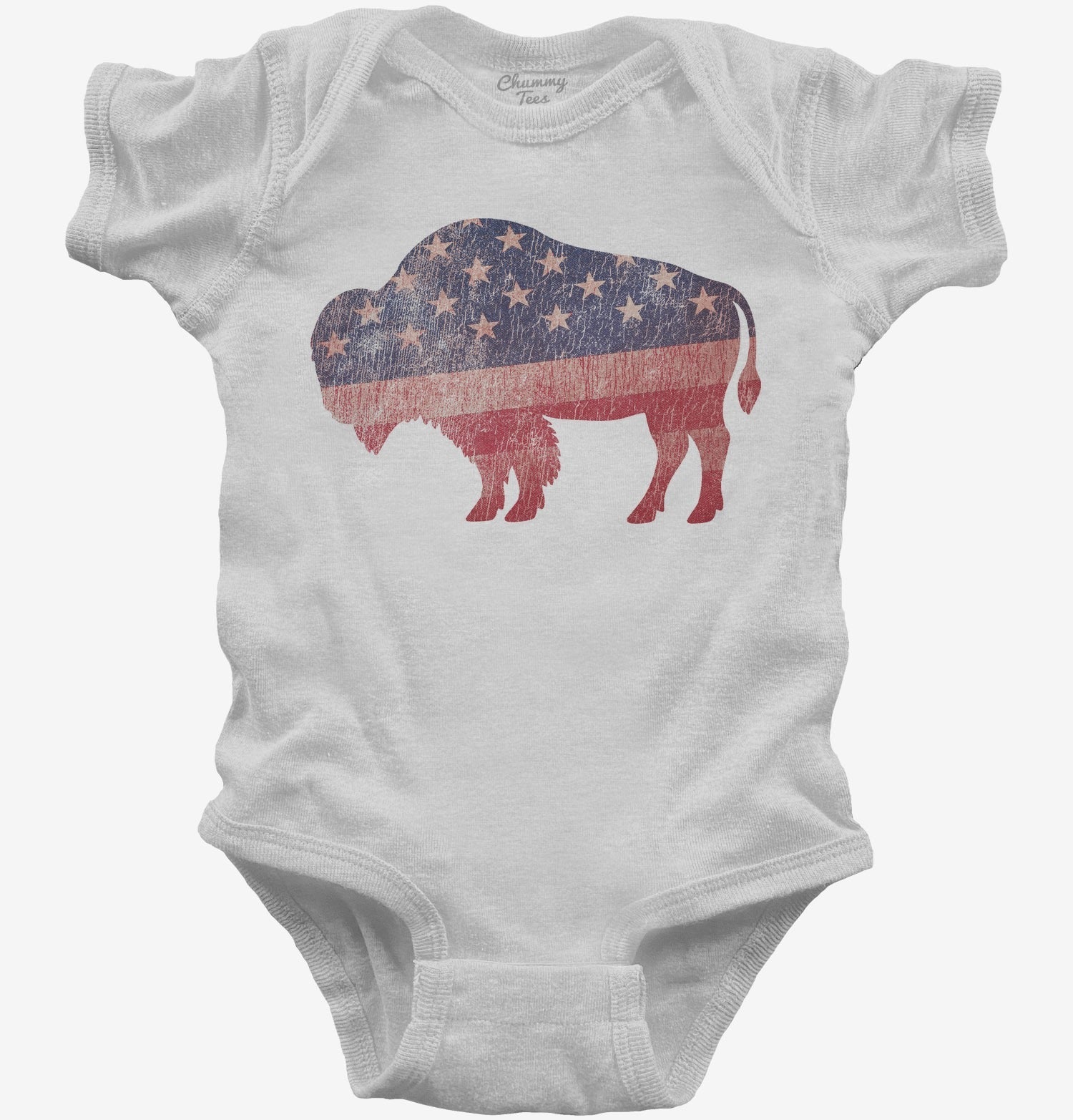 American Flag Bison T-Shirt