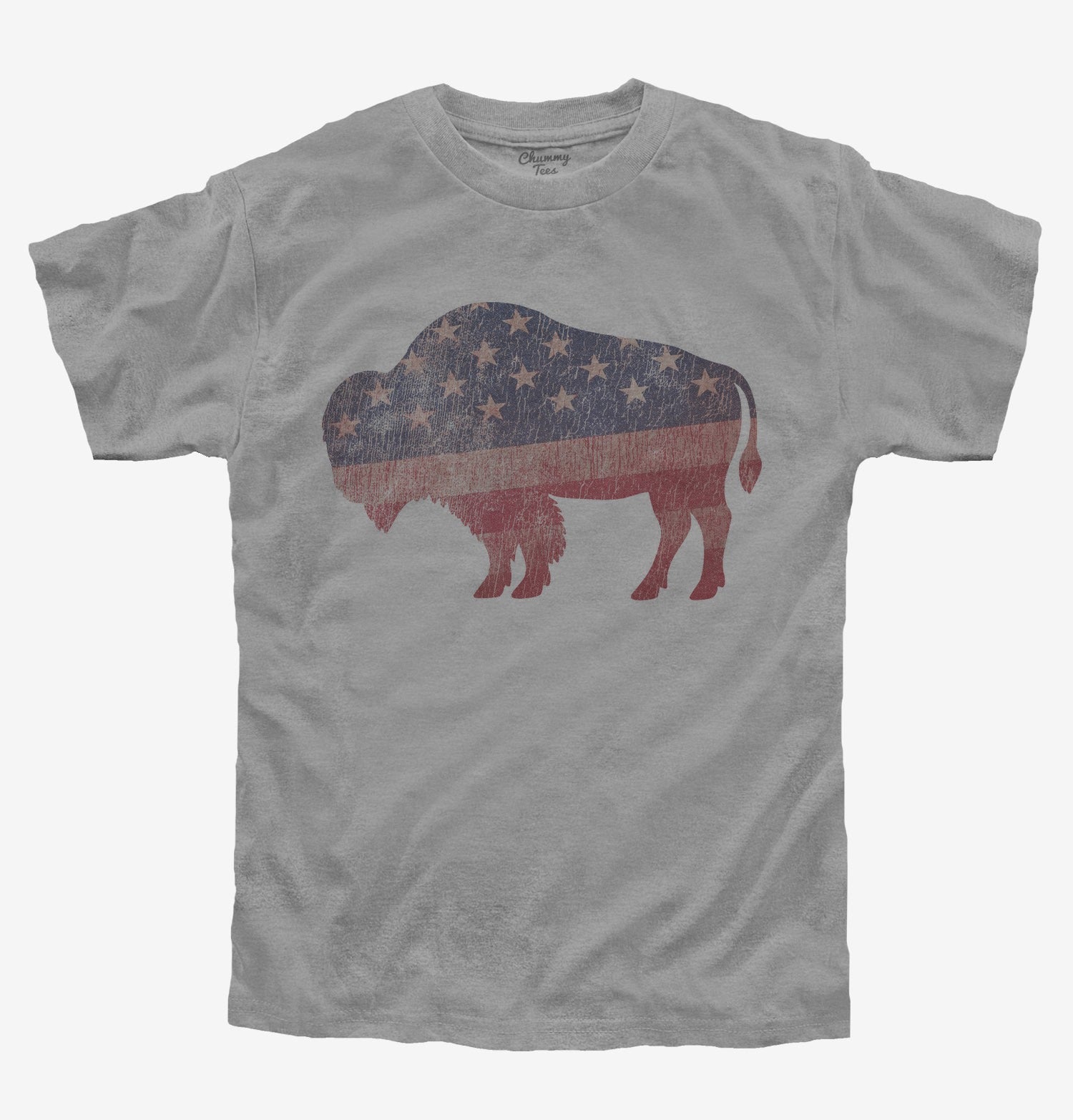 American Flag Bison T-Shirt