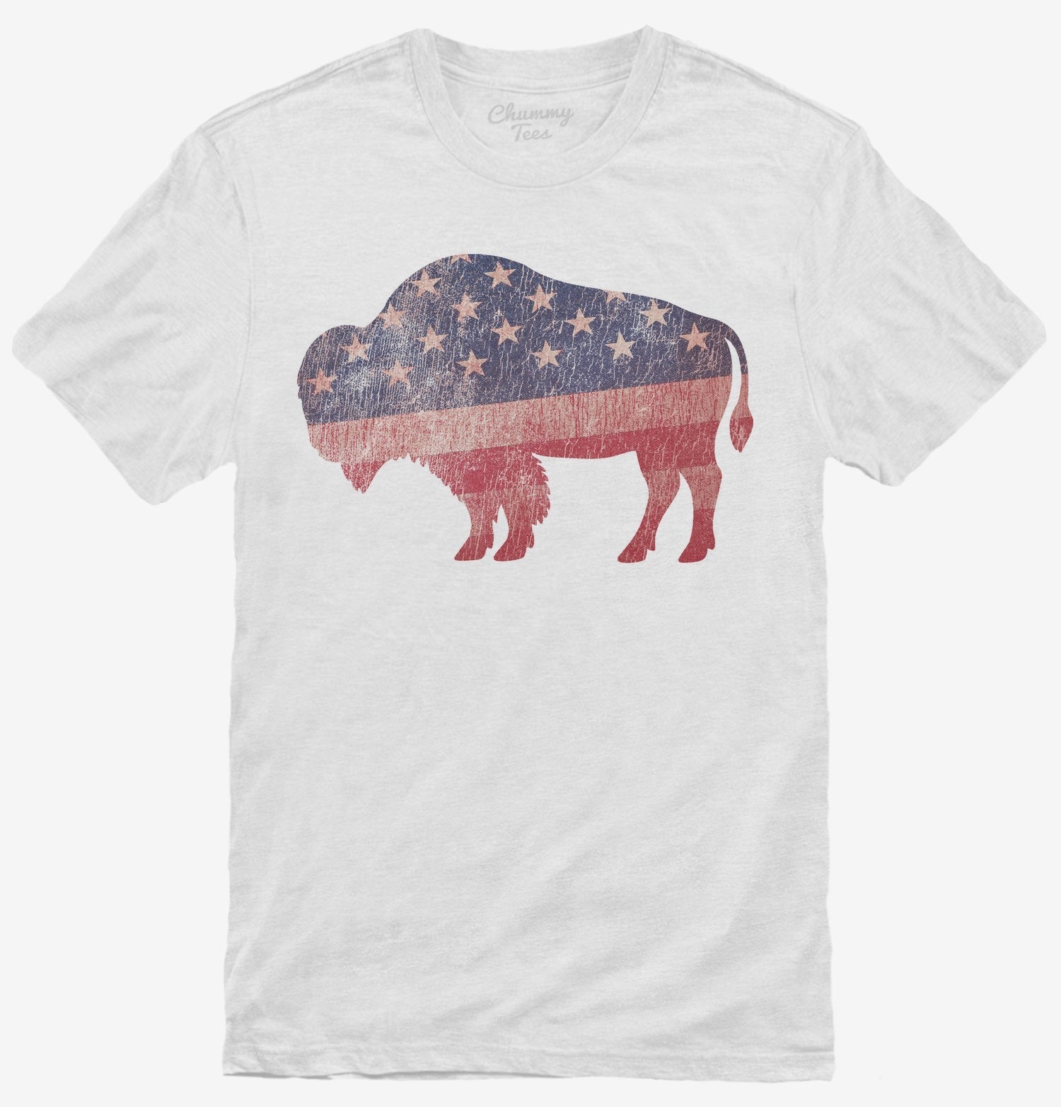 American Flag Bison T-Shirt