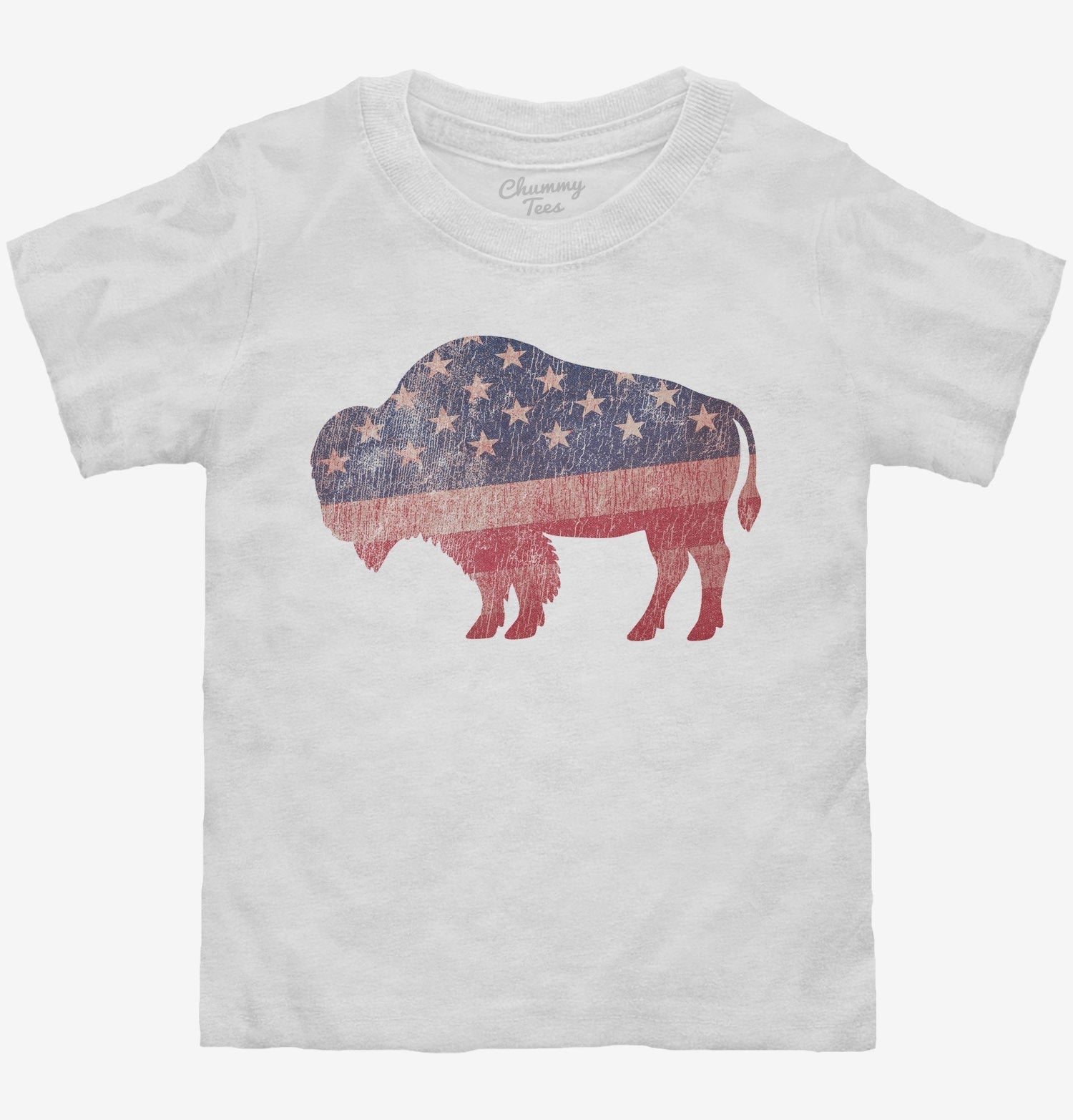 American Flag Bison T-Shirt