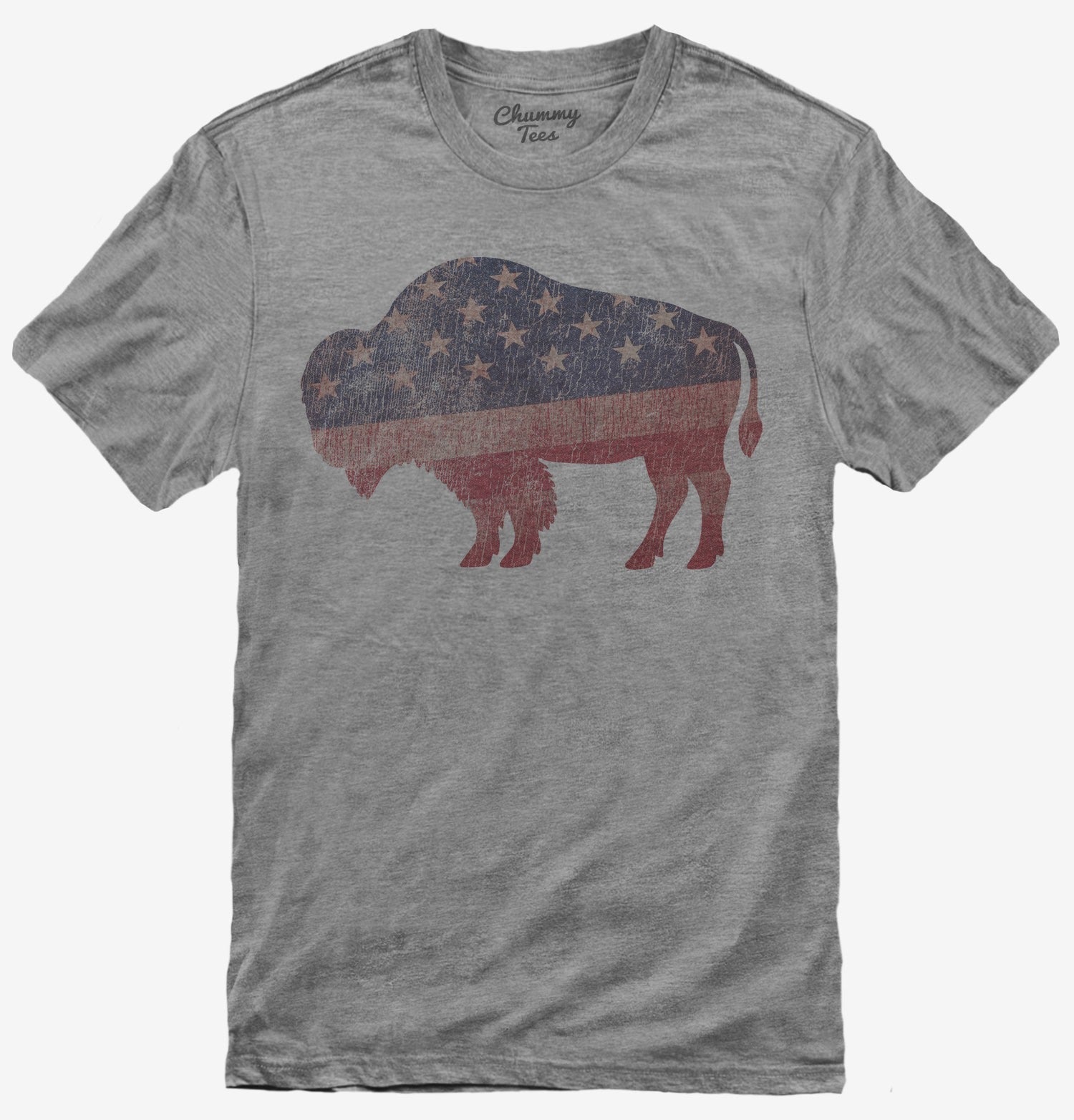 American Flag Bison T-Shirt
