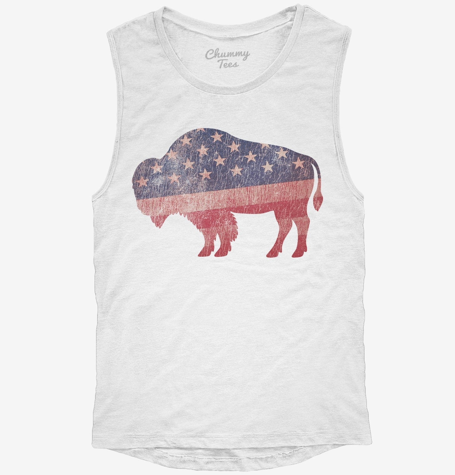 American Flag Bison T-Shirt