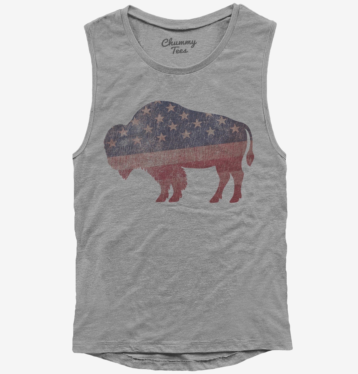 American Flag Bison T-Shirt