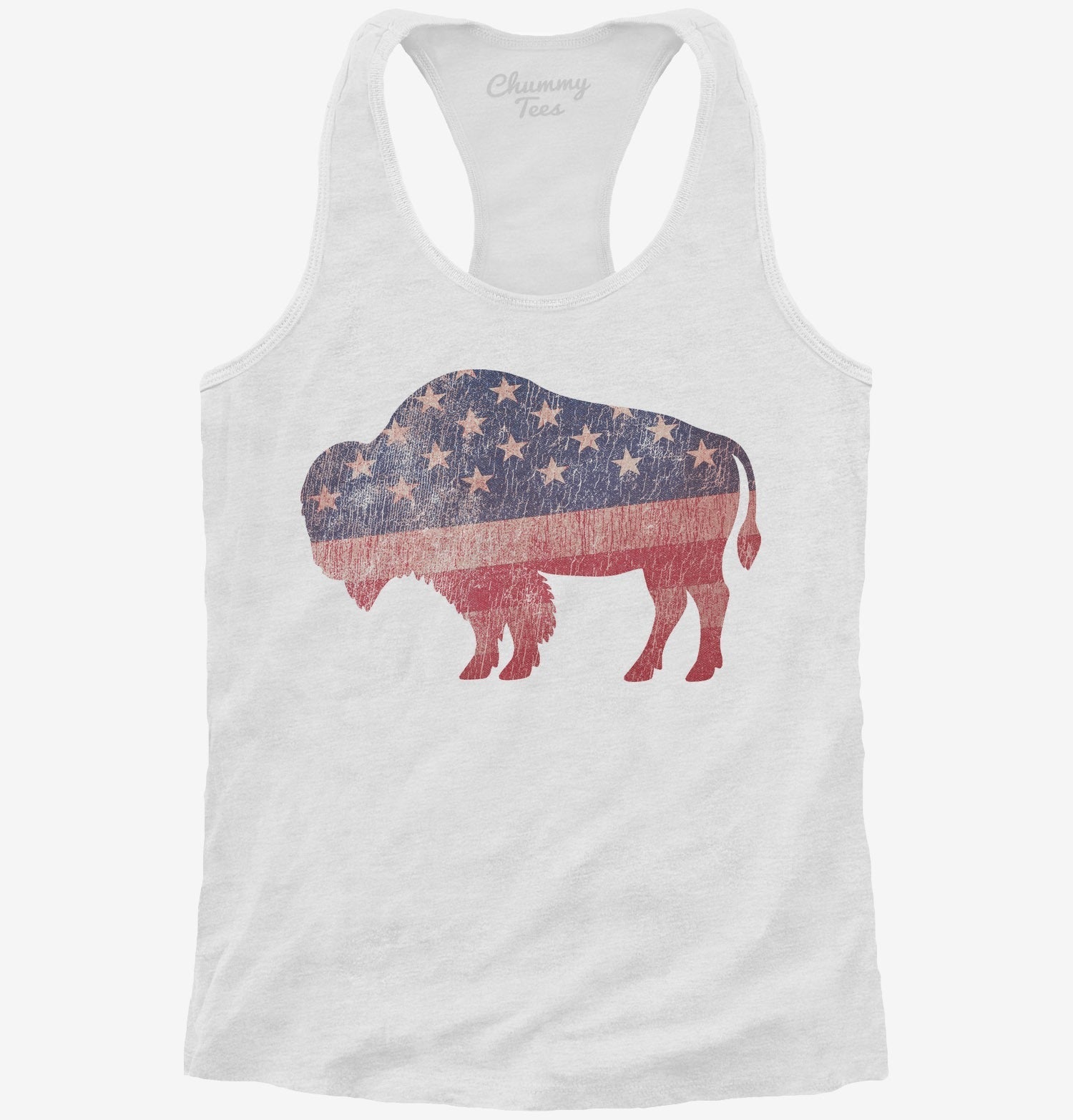 American Flag Bison T-Shirt