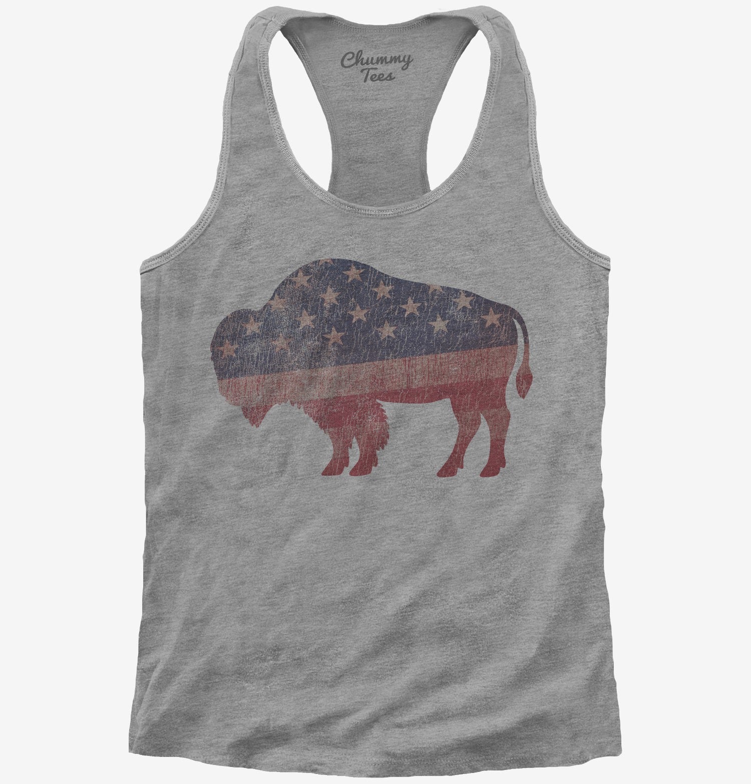 American Flag Bison T-Shirt