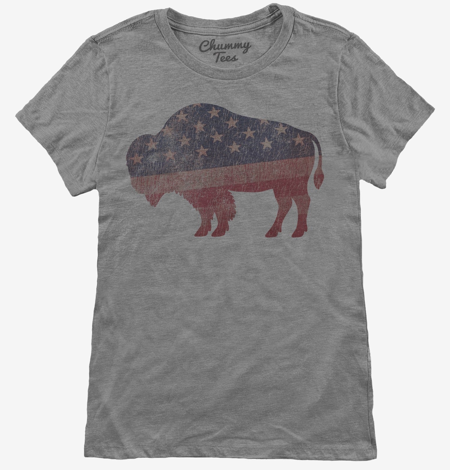 American Flag Bison T-Shirt