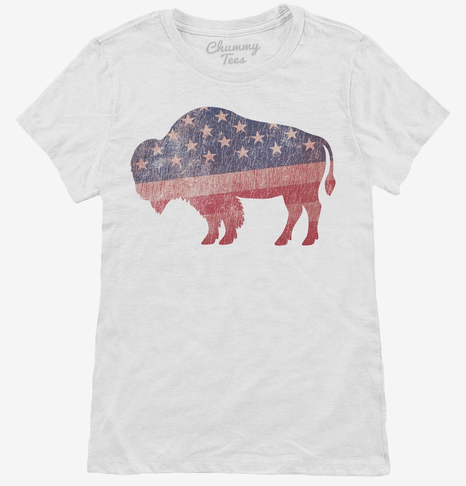 American Flag Bison T-Shirt