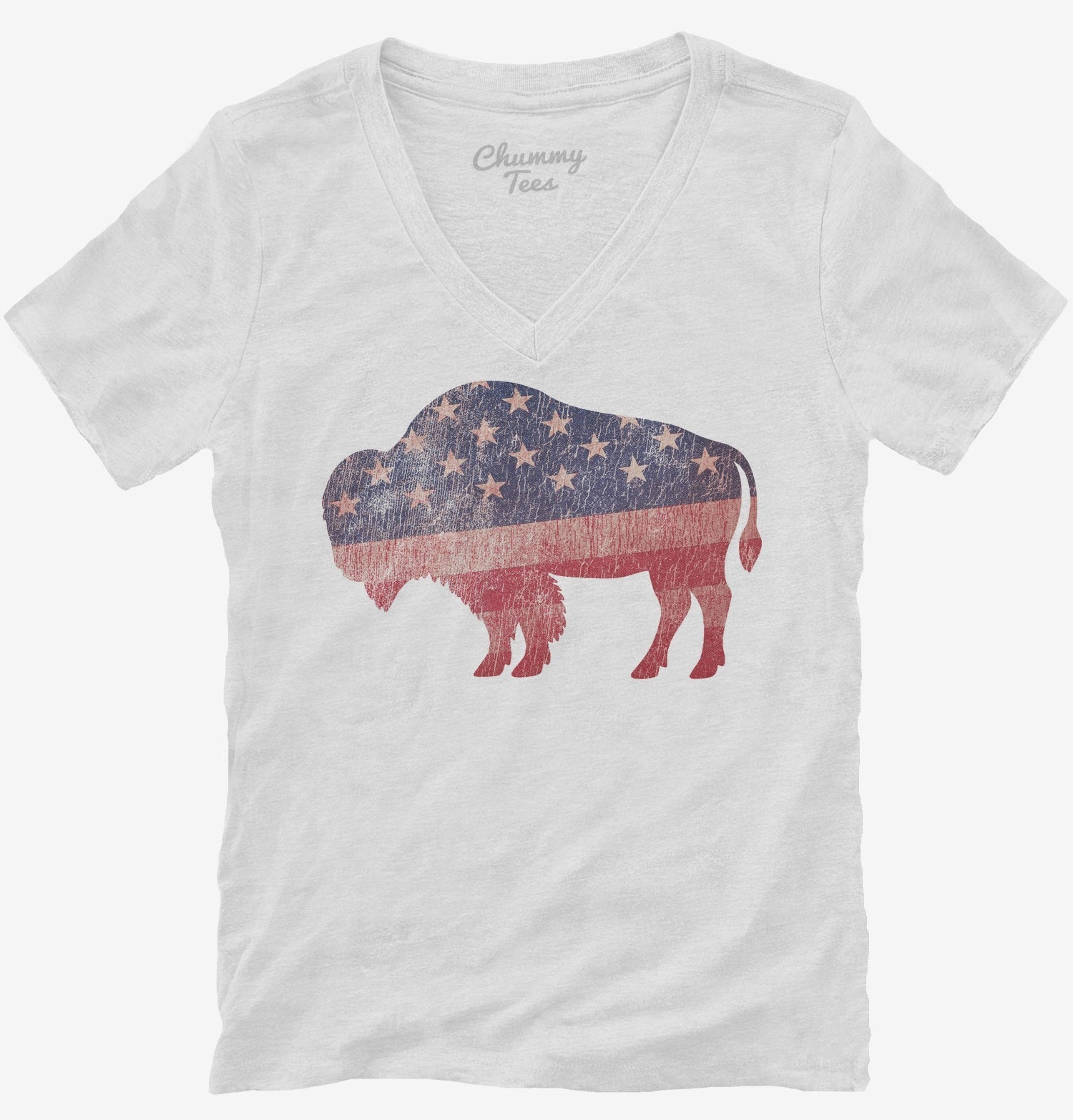 American Flag Bison T-Shirt