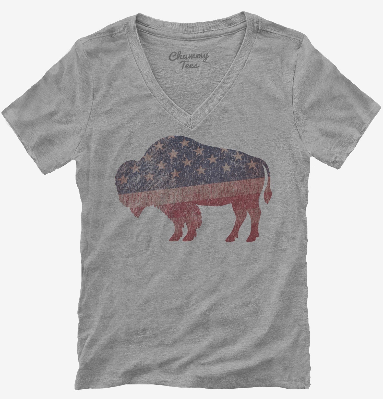 American Flag Bison T-Shirt