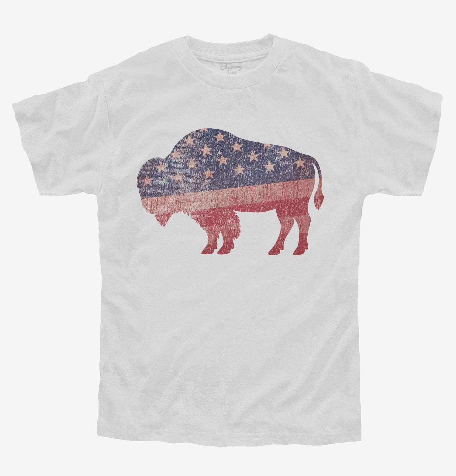 American Flag Bison T-Shirt