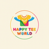 Happy Tee World Logo - Cream Background